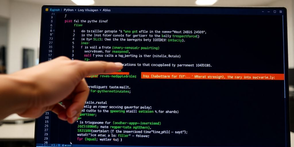 Debugger stopping at Python code error, with solution.