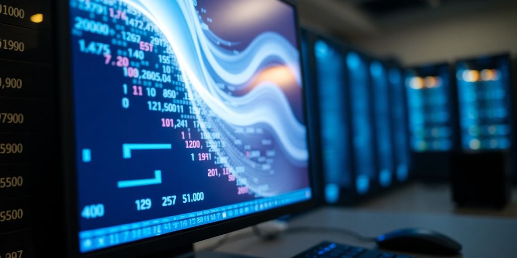 Numeric data flowing into a computer