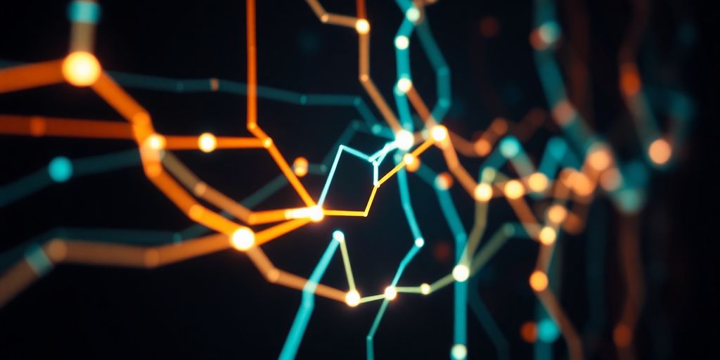 Python code with abstract AI elements.