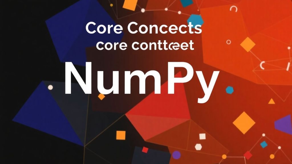 NumPy basics visualized with abstract shapes