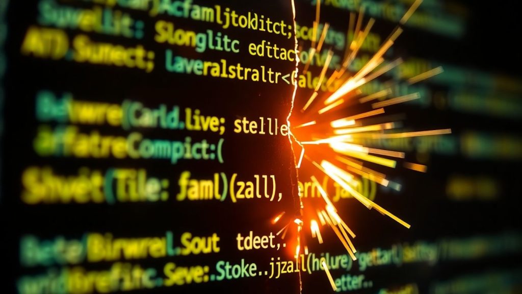 Java exception code breaking apart with light