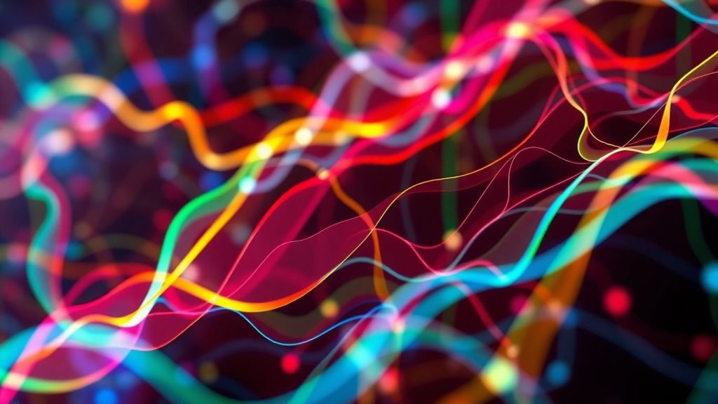 Abstract data visualization patterns in Matplotlib.